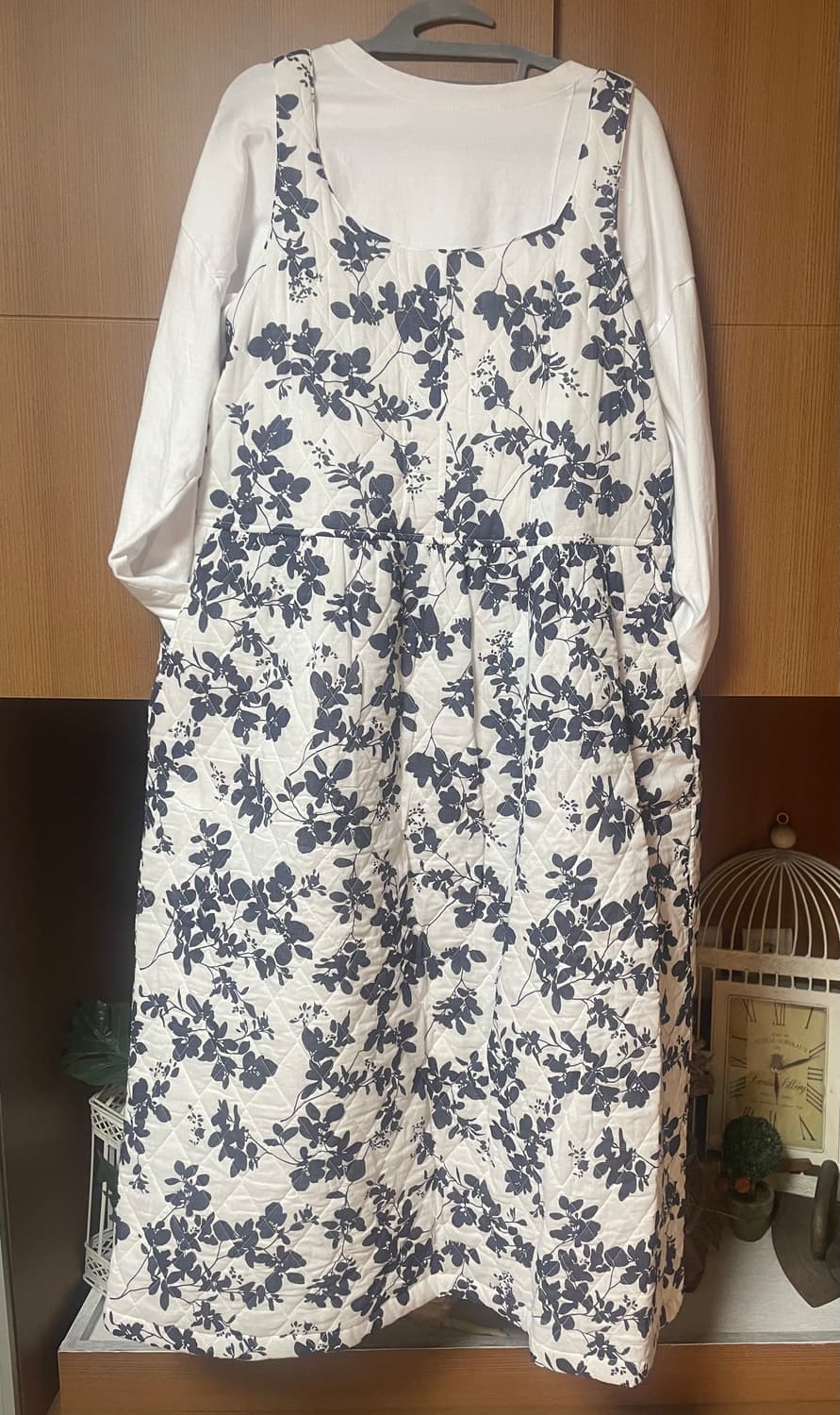 스타일난다 플라워 퀼팅 나시원피스 - 새상품  상품이미지2