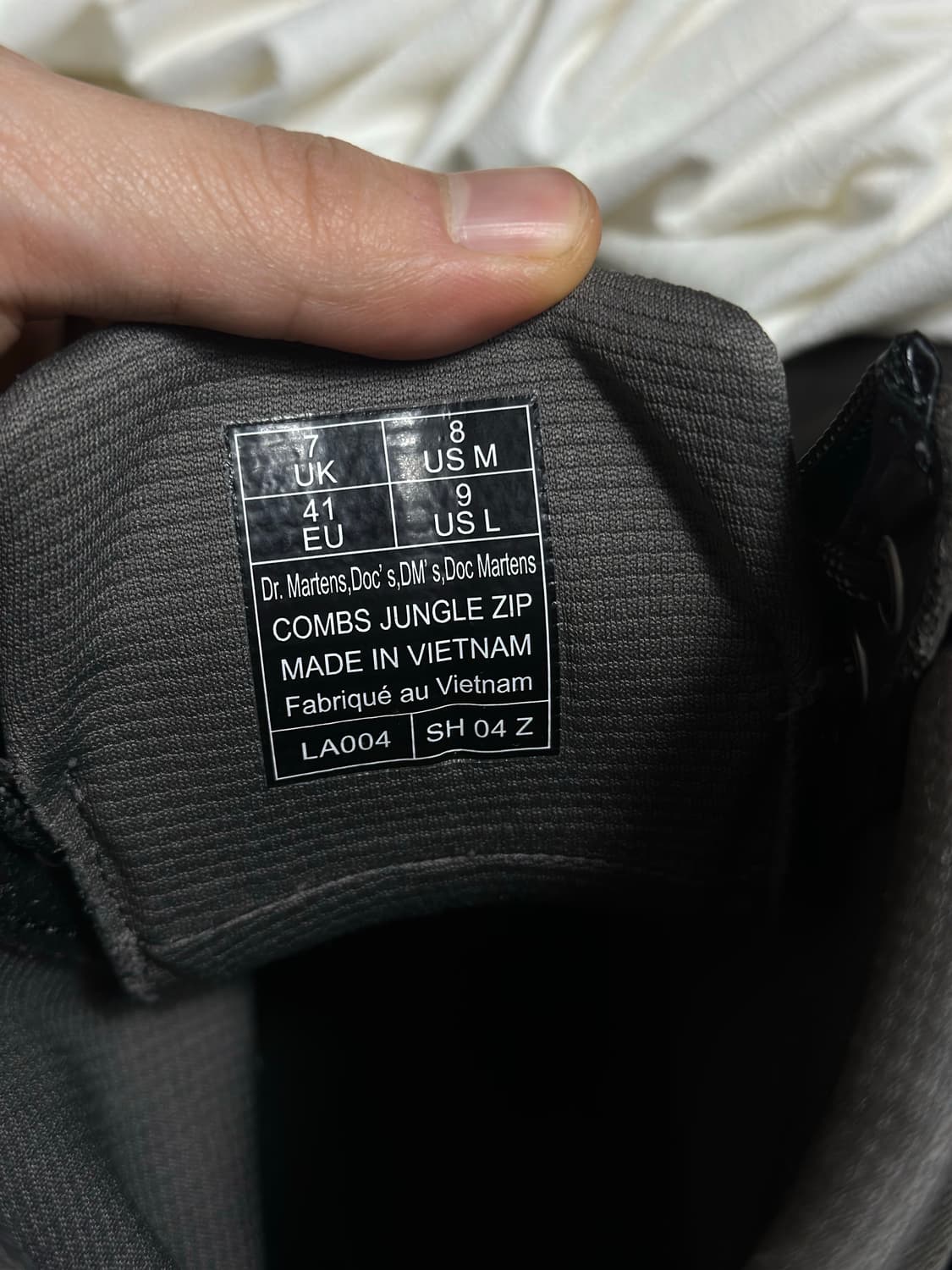 닥터마틴 컴뱃 집업 부츠 us260 8 상품이미지9