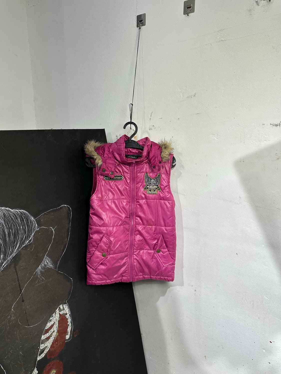 Jpn 일본빈티지 y2k 갸루 올프죠 페딩 조끼 상품이미지7