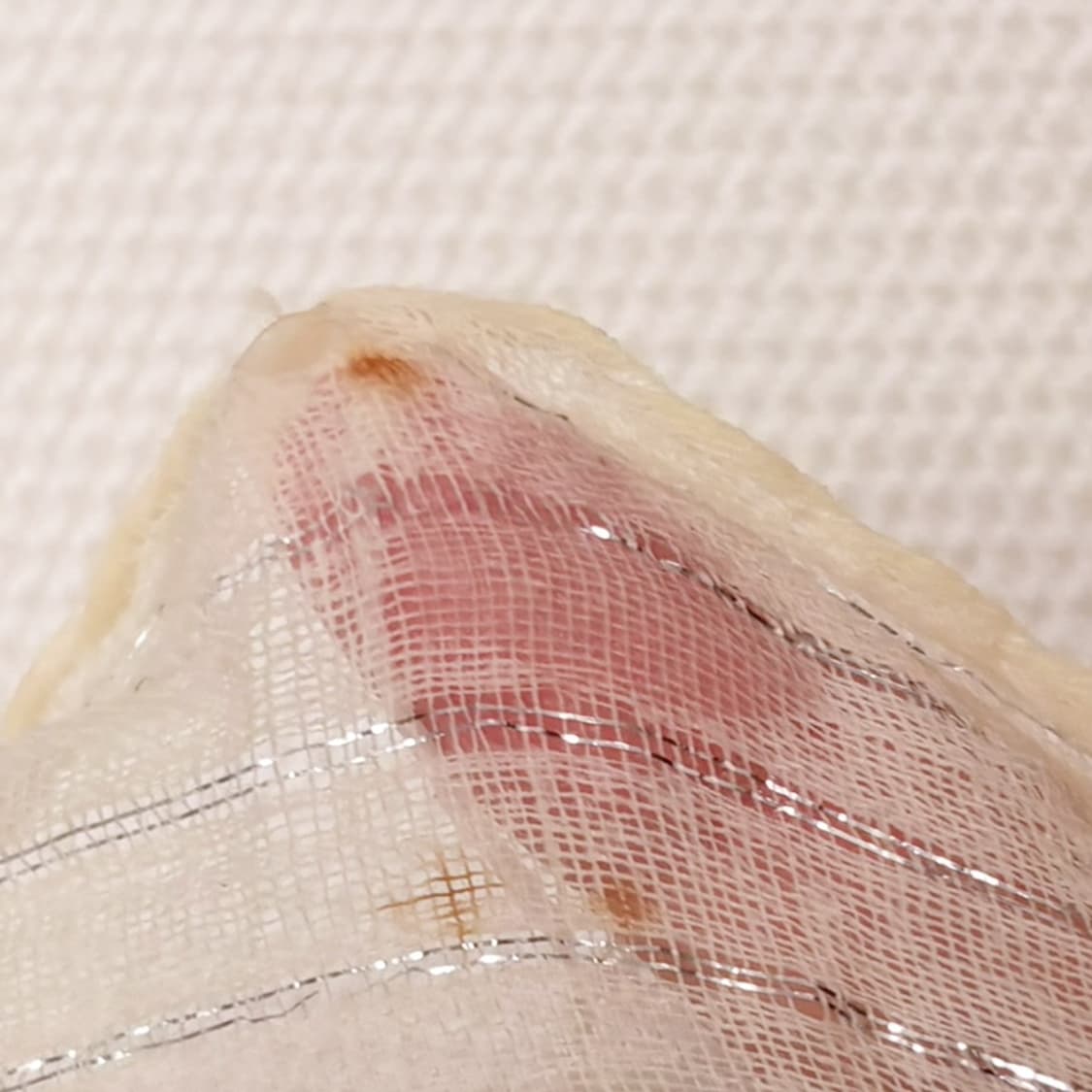 (이체시에눌) 일본 화이트 페어리 은사 글리터 디테일 시스루 머플러 상품이미지2