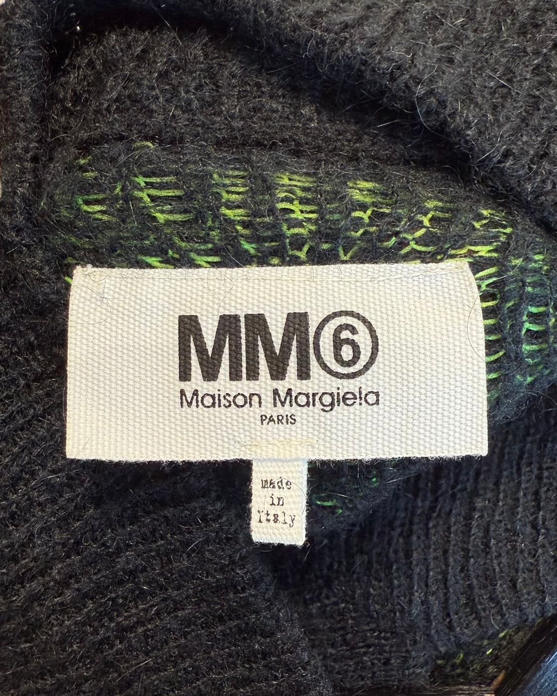 mm6 그린 블랙 컷 아웃 니트  상품이미지8