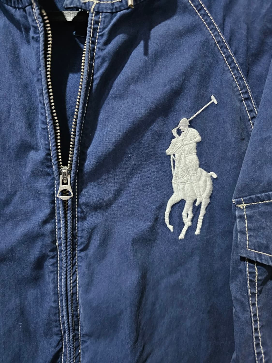 폴로 POLO 비니지 빅포니 코튼 후드 자켓 95 / M 상품이미지3