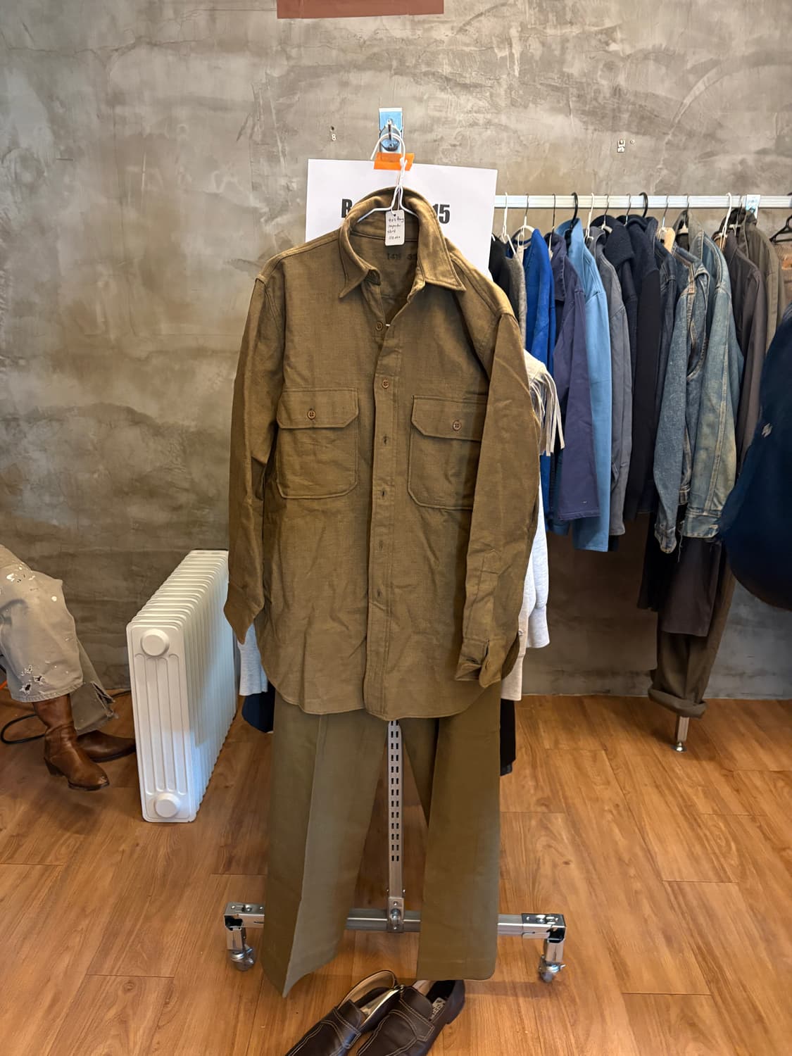 40‘s US Army M-1937 Wool Flannel shirt 상품이미지1