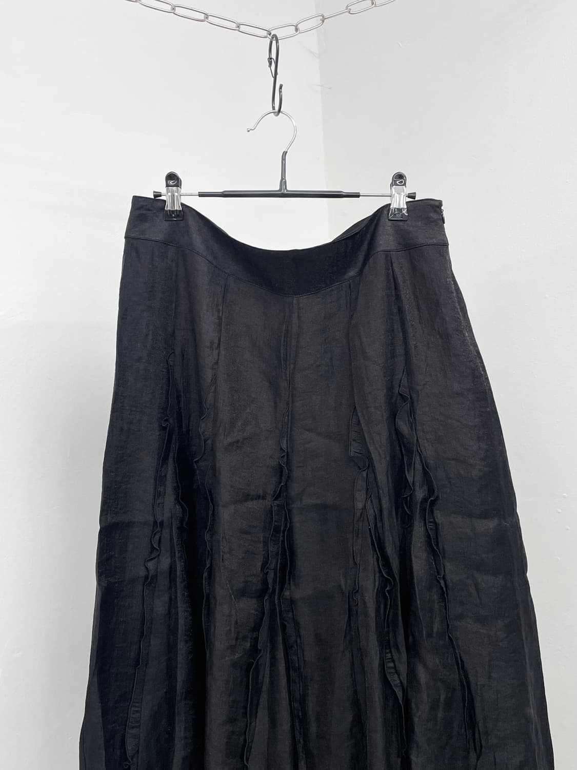 블랙 고딕 프릴 디테일 스커트 상품이미지6