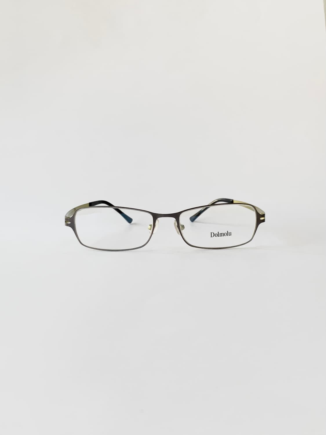 [픽키-637] Dolmolu 다크브라운 메탈 안경 스퀘어 클래식  상품이미지1