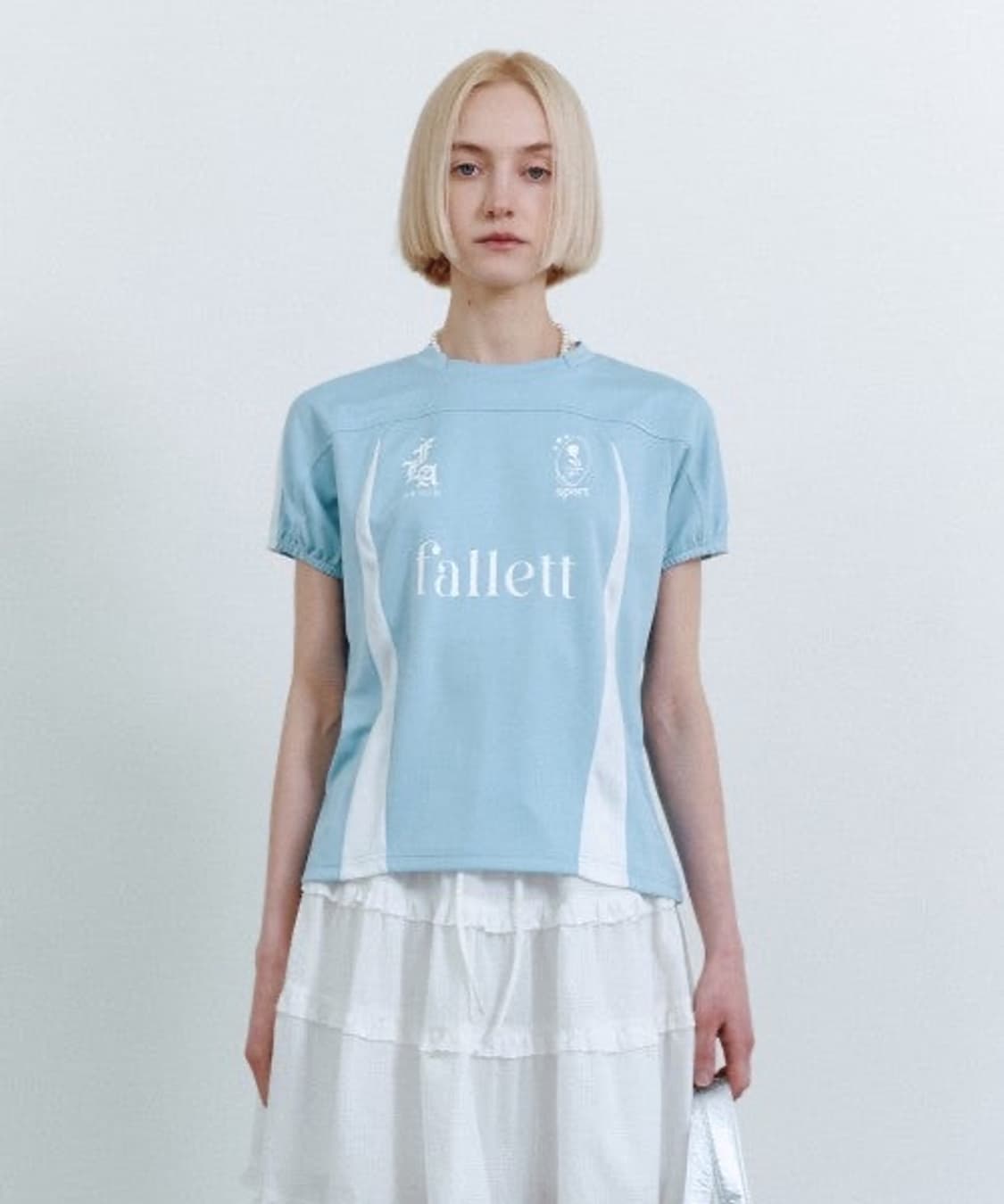 팔렛 풋볼져지 시나모롤깔 스카이블루 하늘색 블록코어 상품이미지1