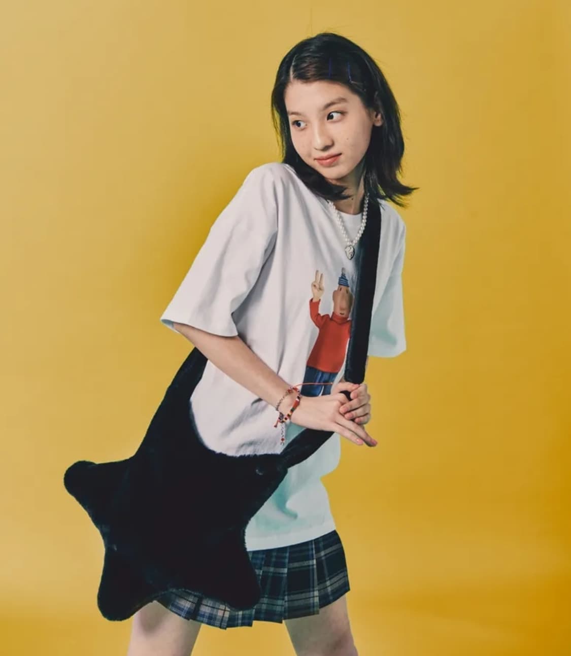 라퍼 스타 크로스백 블랙 새상품 상품이미지2