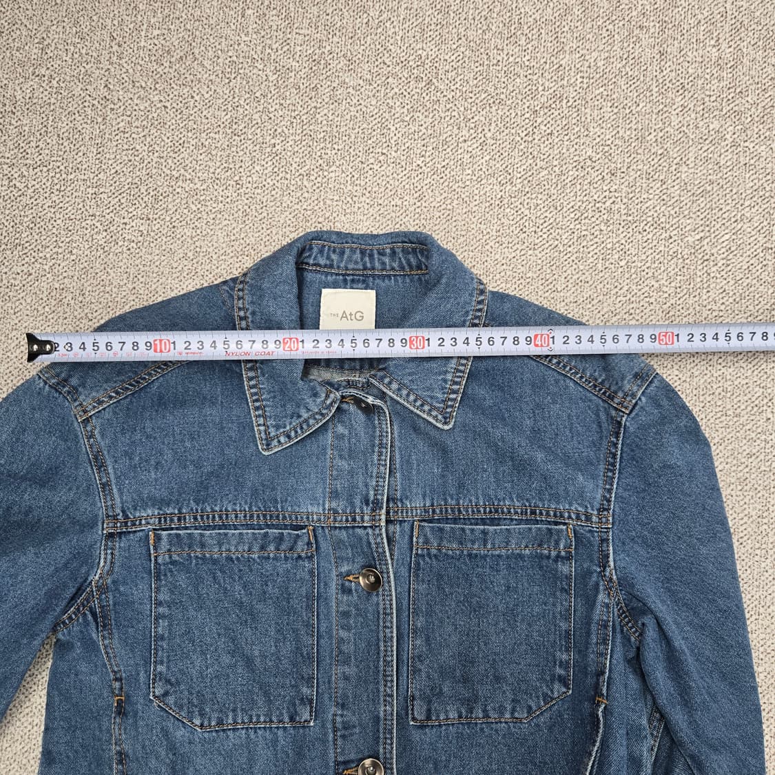 0181 엣지 AtG 청 데님 자켓 블루 아우터66 상품이미지6