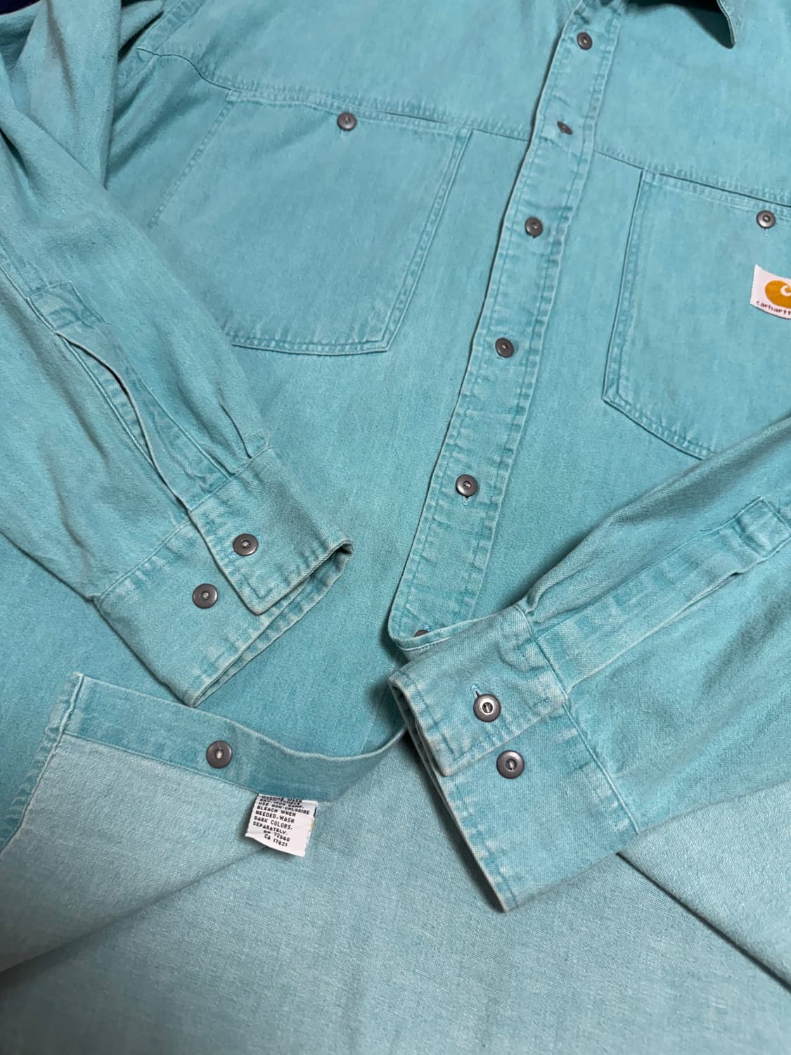 킬하트 워시드 워크셔츠. carharrt work shirt  빈티지  상품이미지8
