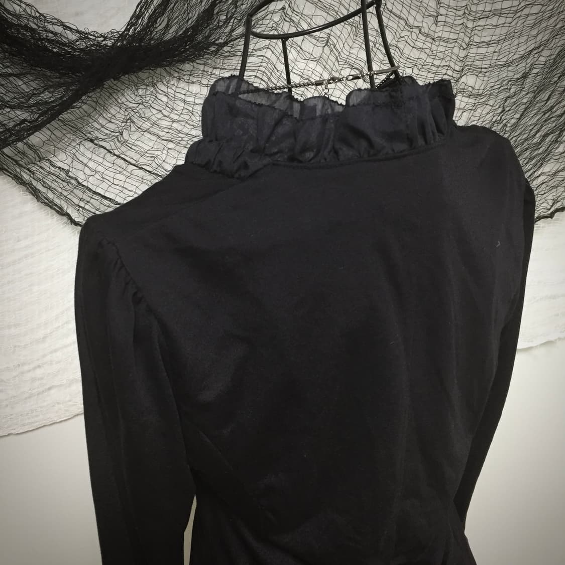 Bon Sens goth frill lace detail cardigan 상품이미지7