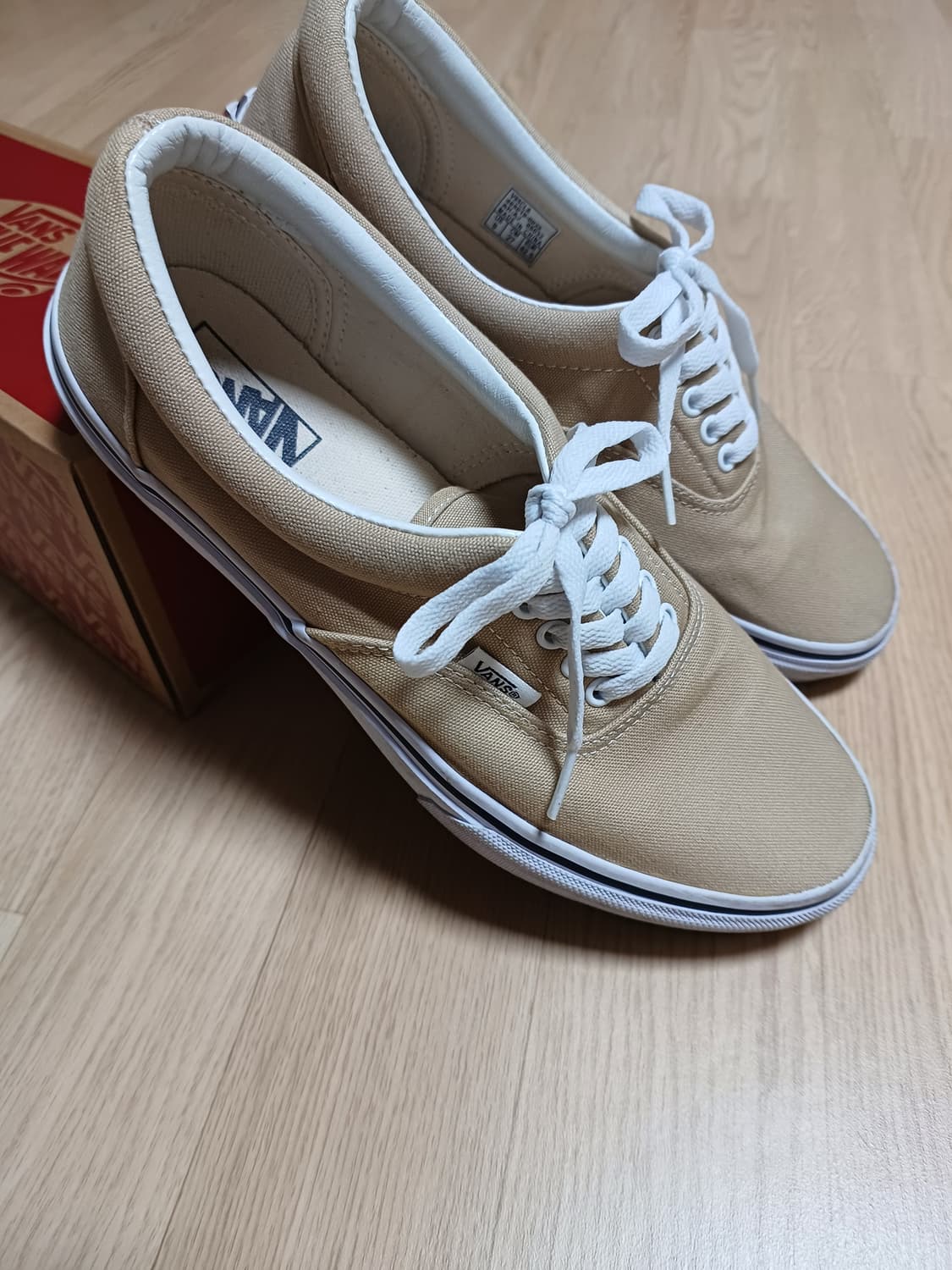 270 반스 에라 베이지 캔버스 스니커즈 Vans 띠어리 어센틱 상품이미지7