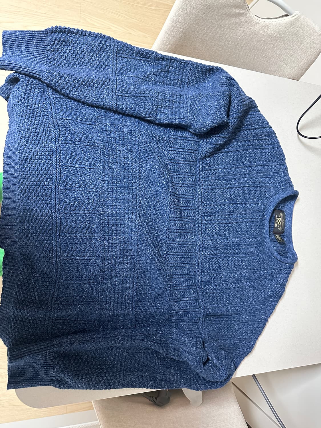 RRL 코튼 리넨 롤넥 스웨터 M 상품이미지2