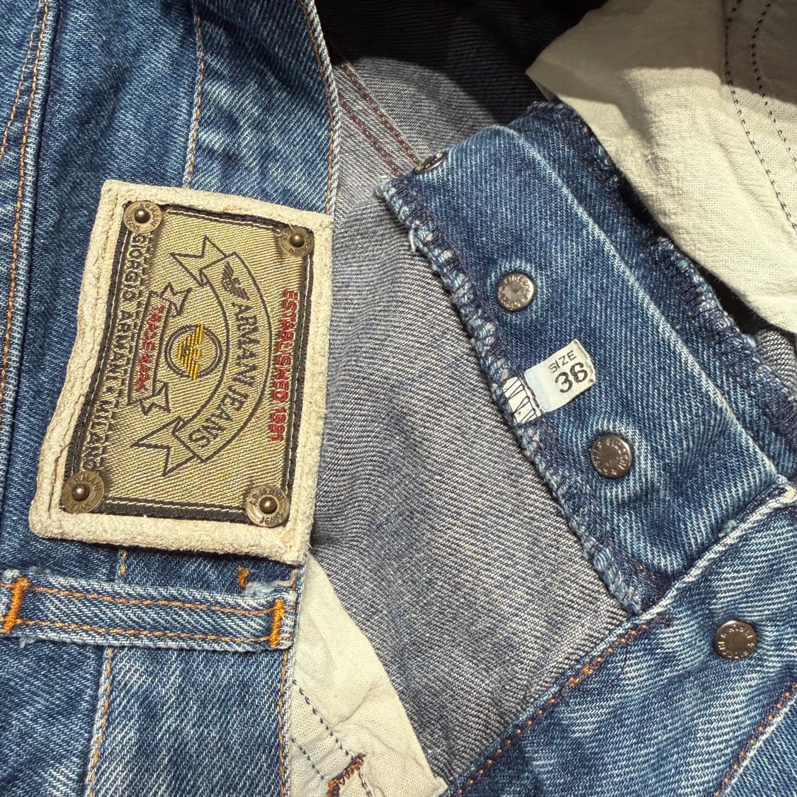 이태리 알마니 진스 Lot.8 데님 팬츠 35~36 상품이미지6