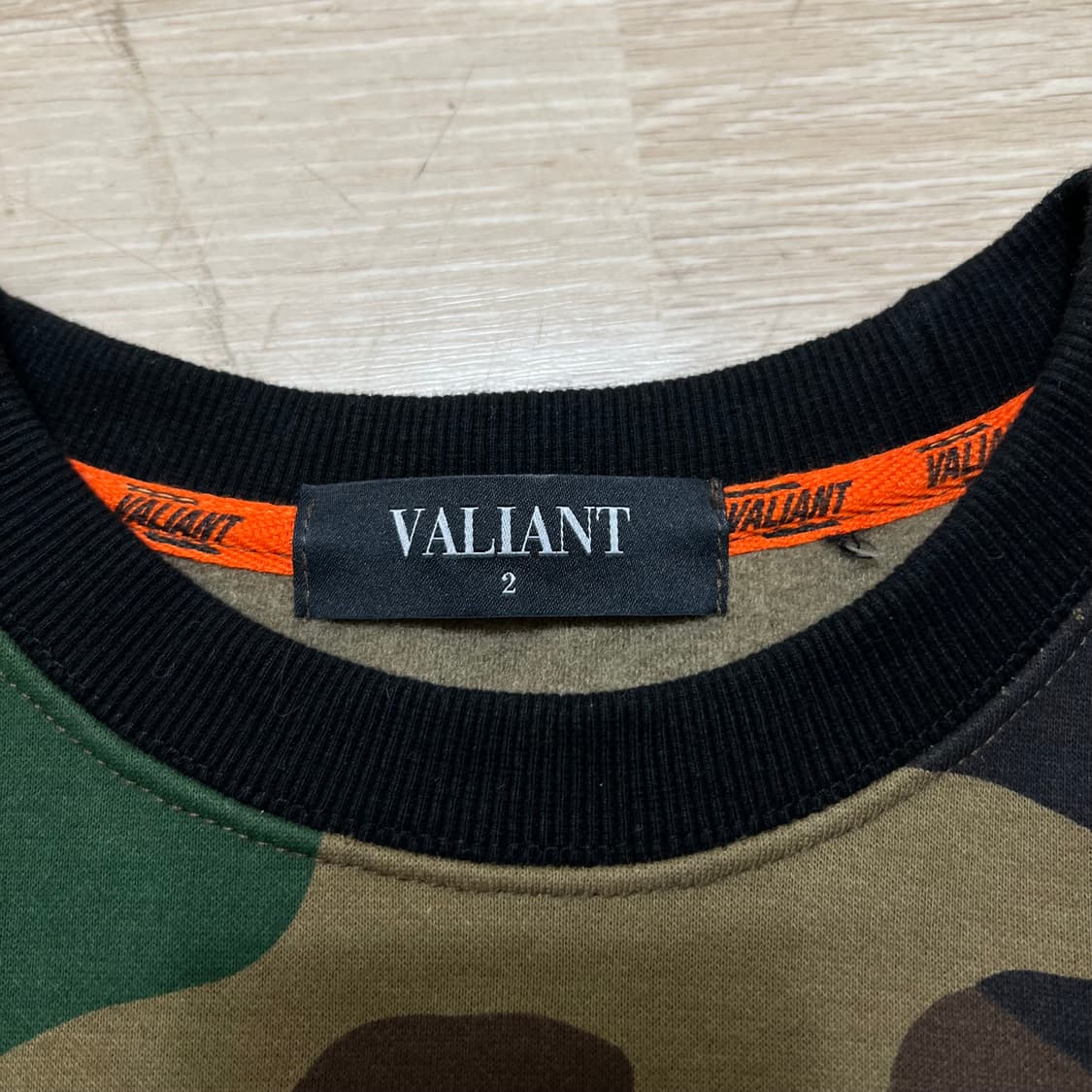 VALIANT 발리안트 밀리터리 빅로고 맨투맨 [카모플라쥬] 2사이즈 상품이미지5