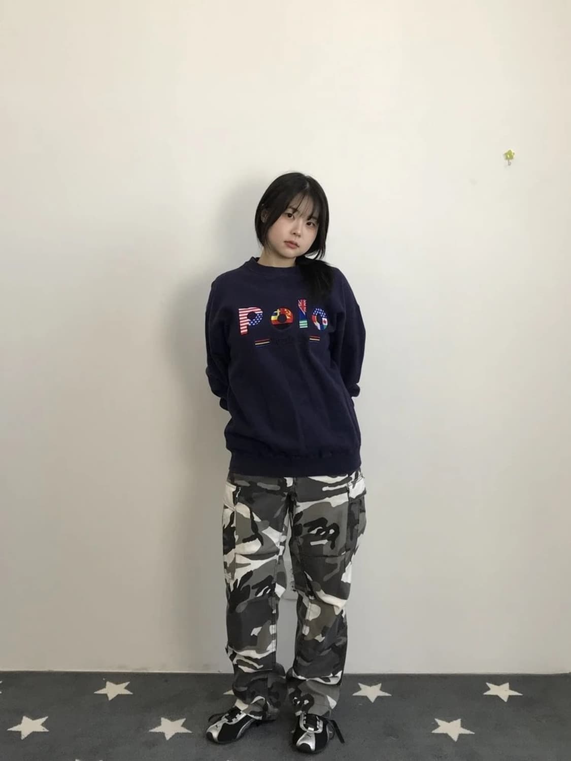 00's Polo Flag Logo Navy Sweatshirt 상품이미지3