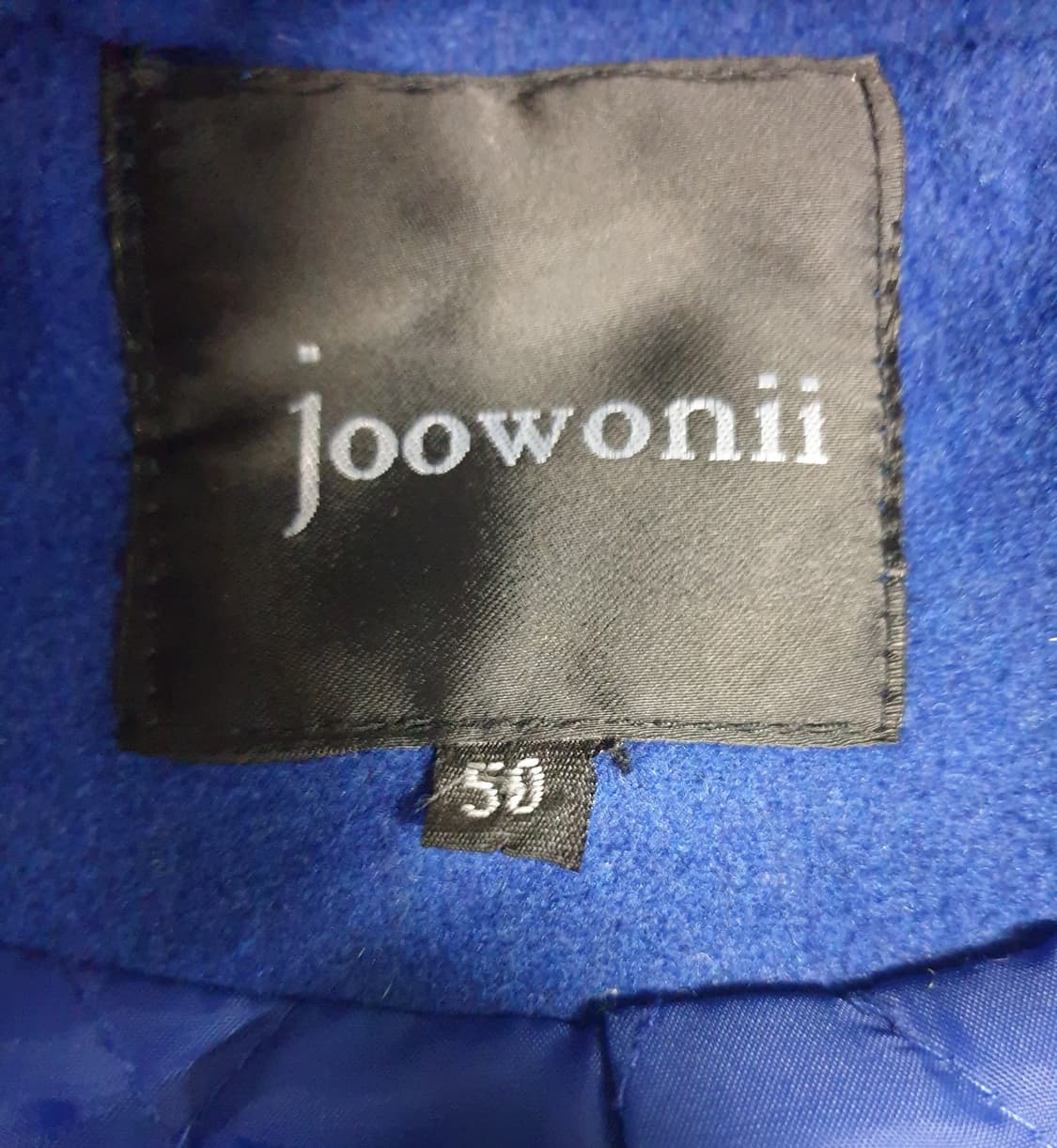 JOOWONII 울 코트 블루 (L) 상품이미지2