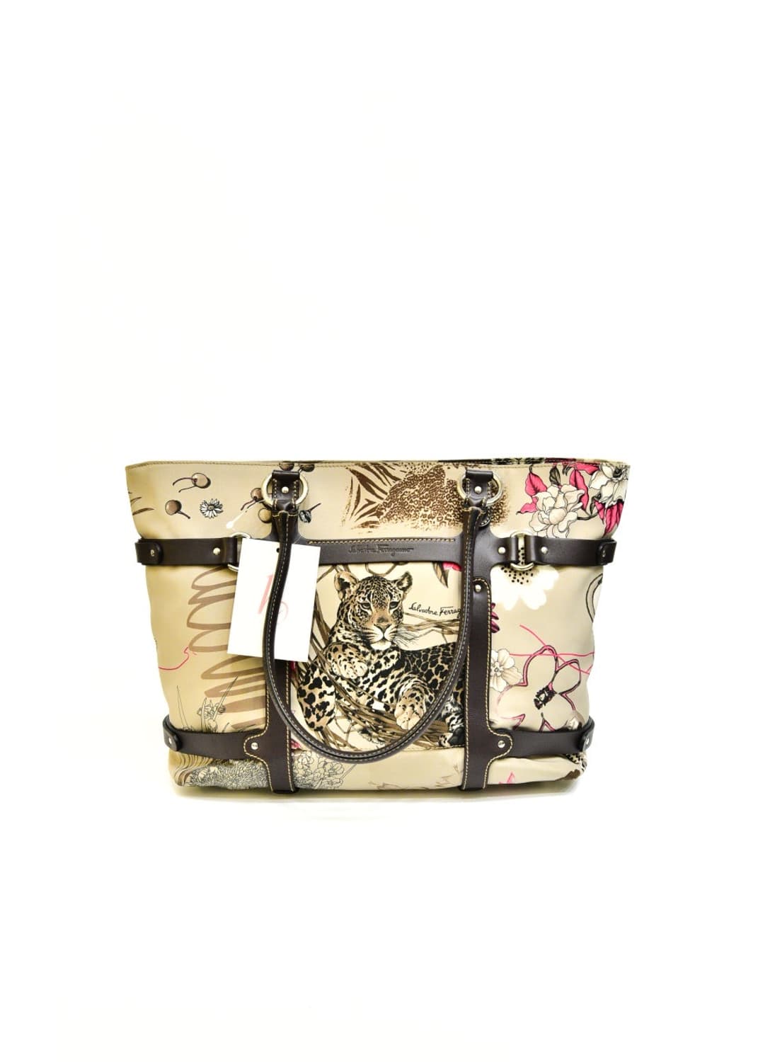 페라가모 레오파드 패턴 나일론 숄더백 (정품) 상품이미지2