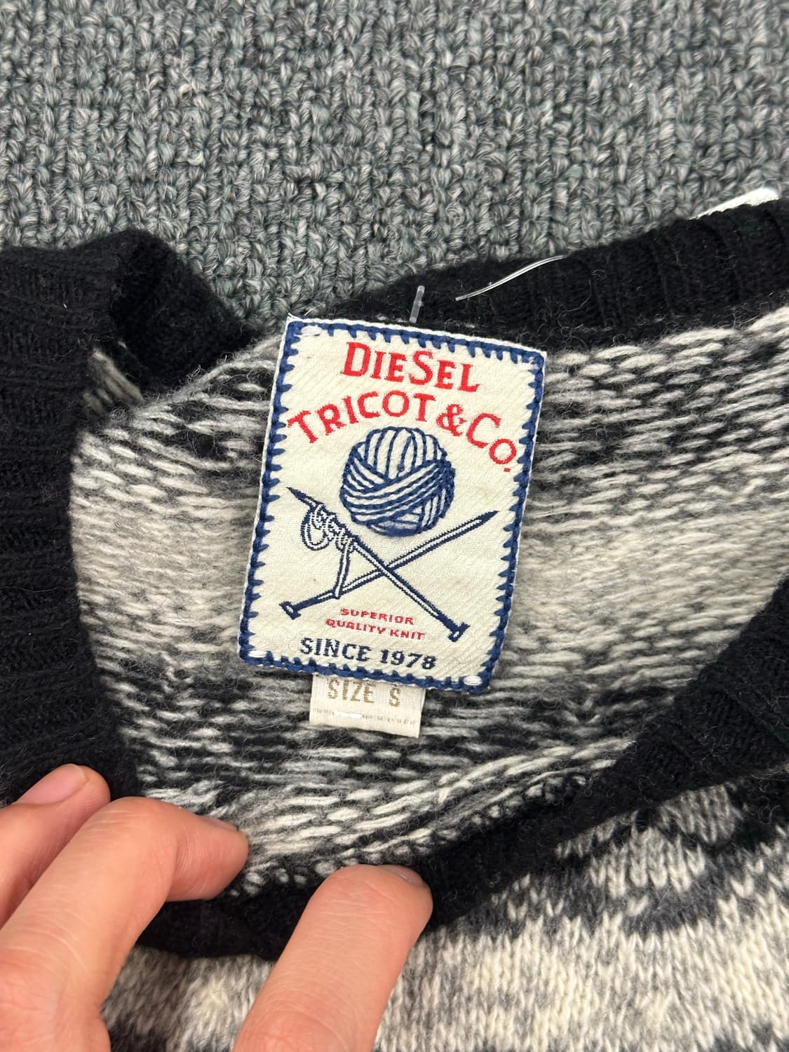 S)디젤 여성 노르딕 패턴 울 스웨터 상품이미지6