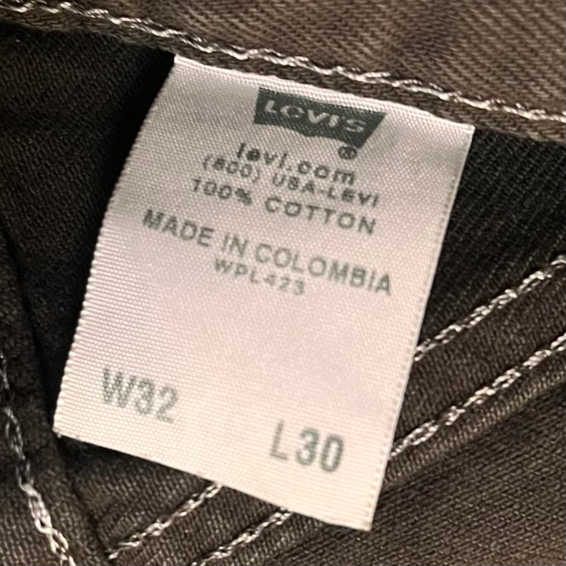 리바이스 501 브라운진 데님팬츠 W32 L30 상품이미지5