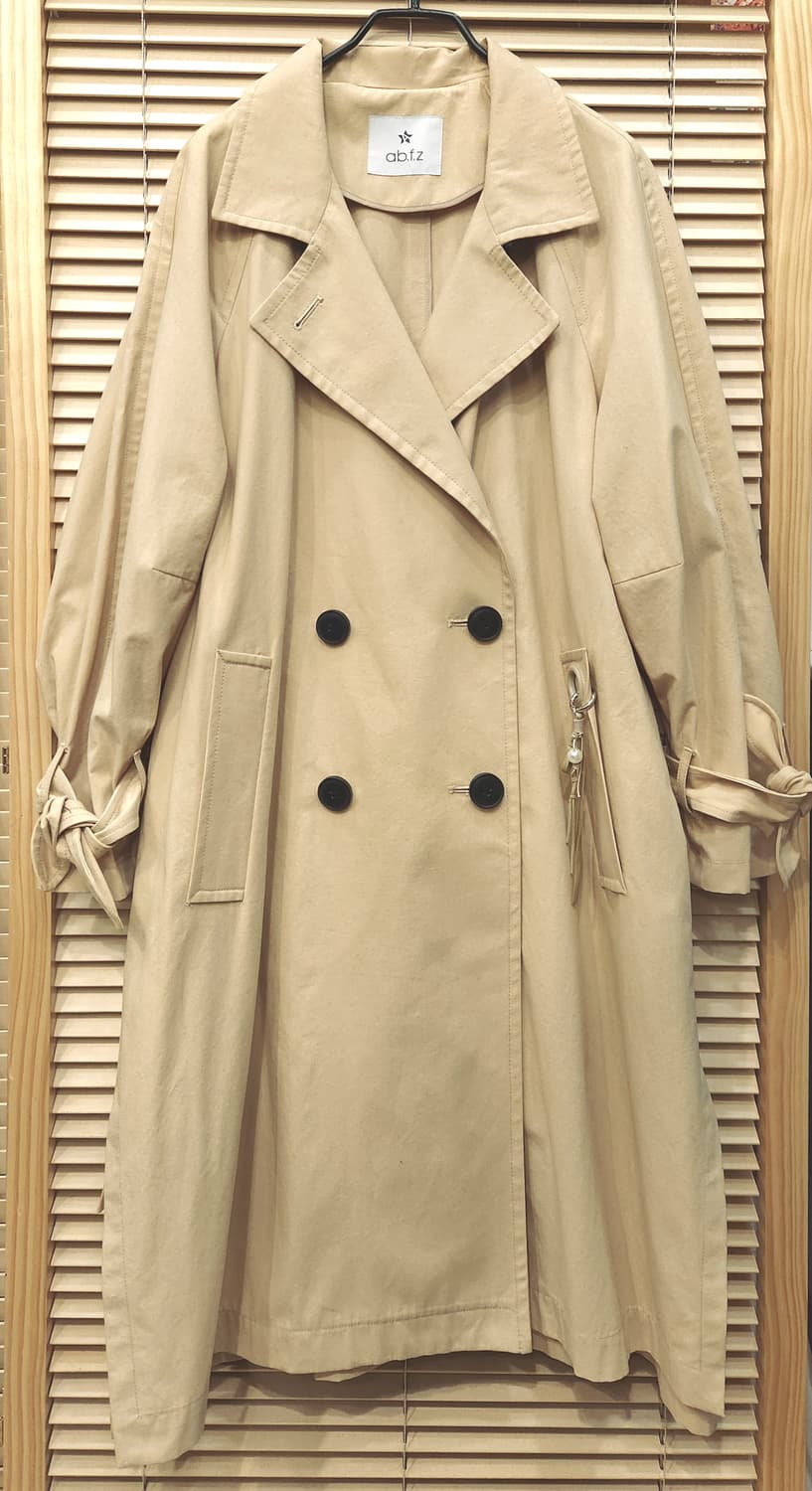 (새상품)ab.f.z 루즈핏 더블 트렌치코트M 상품이미지1