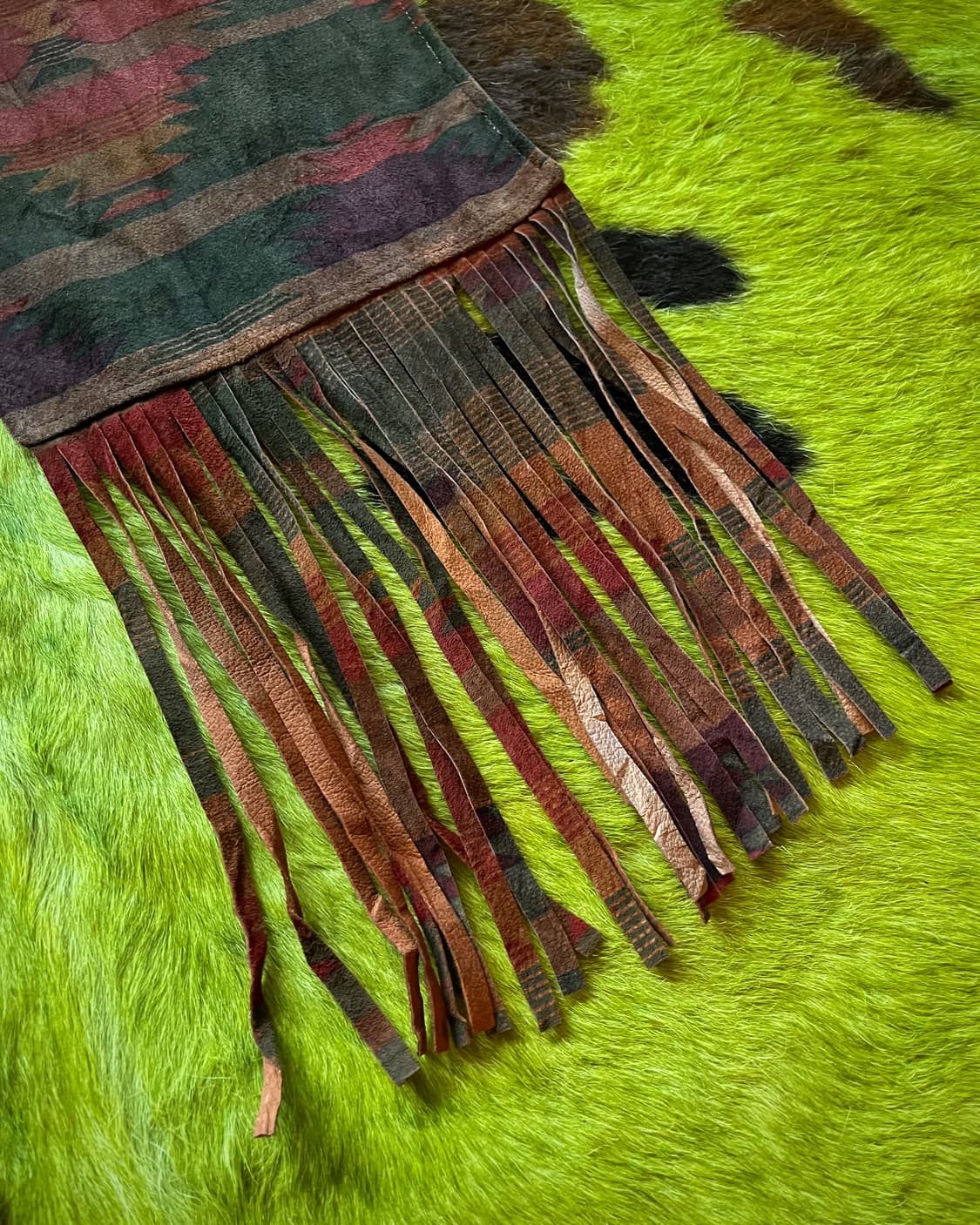 Western Vintage Real Leather Navajo Scaf 상품이미지6