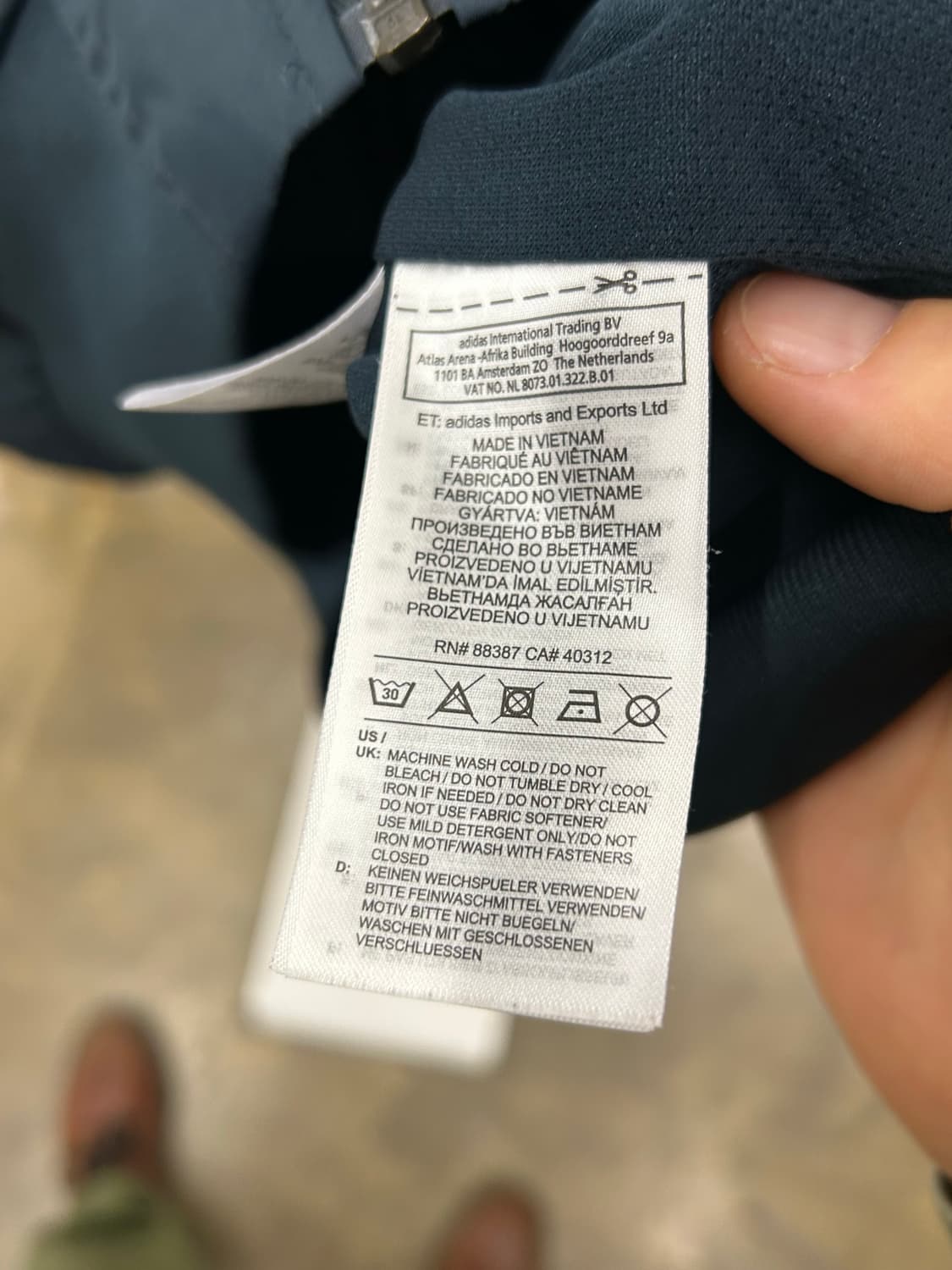 아디다스 레알마드리드 네이비 바람막이 상품이미지7