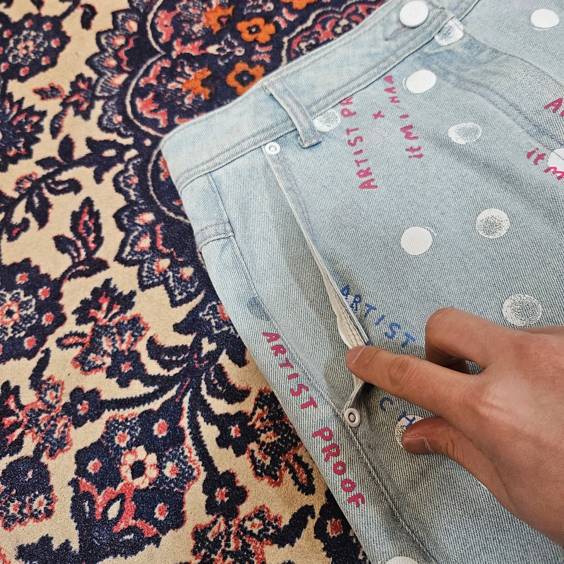 잇미샤 x Artist Proof 20ss 데님 미디 스커트 38size 상품이미지5