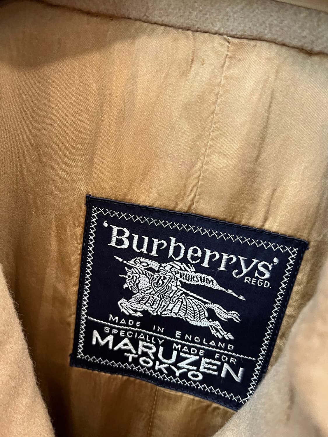 여) 버버리 카멜 캐시미어100% 코트  상품이미지5