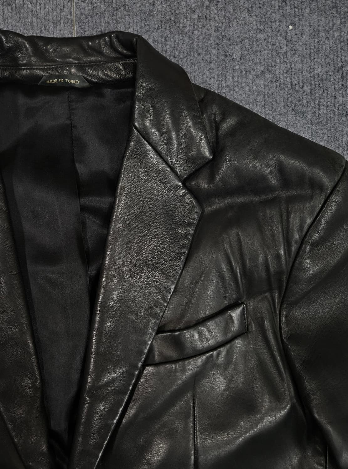 바나나리퍼블릭 90's 레더 블레이저 양가죽 자켓(급처) 상품이미지2