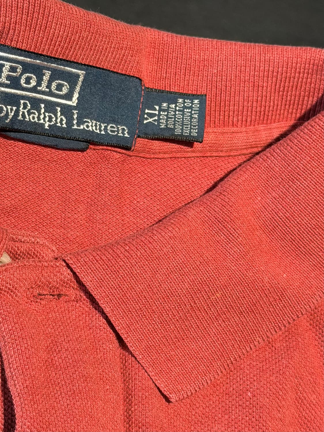 폴로 랄프로렌 코랄레드 카라티 남성 XLk 상품이미지3