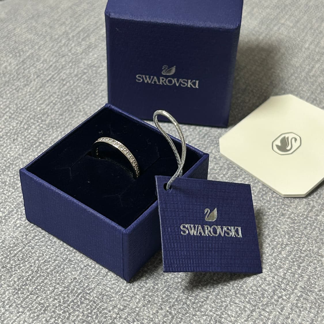 Swarovski Matrix Ring (white) 상품이미지3