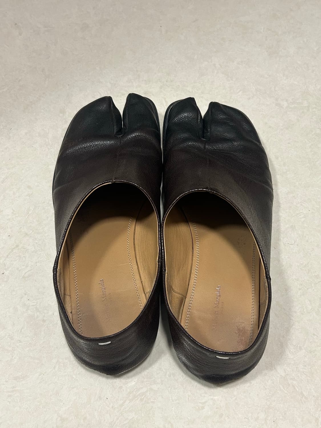 마르지엘라 타비 로퍼 브라운 상품이미지2