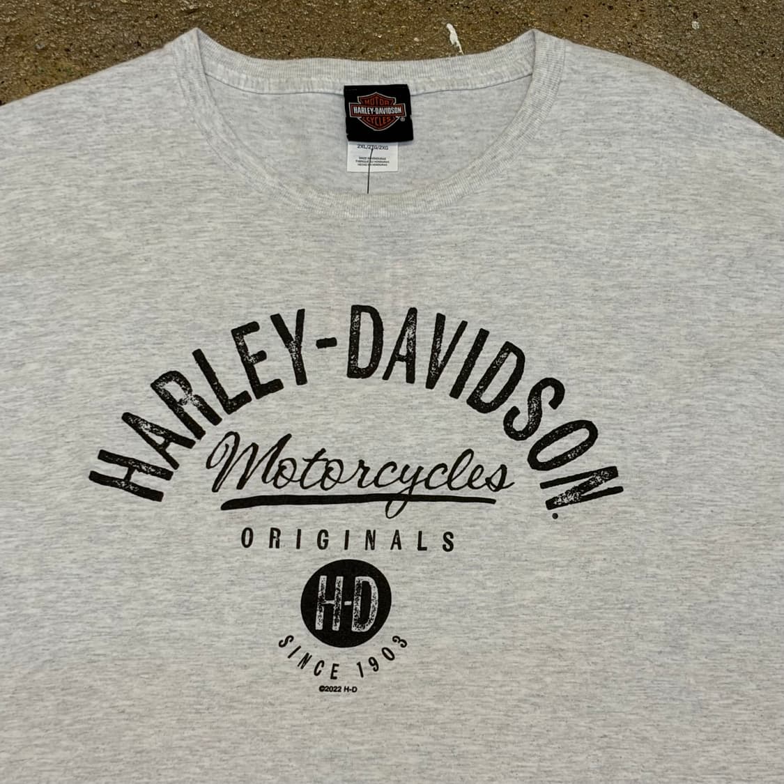 미국 빈티지 할리데이비슨 그레이트리버 반팔티 상품이미지3