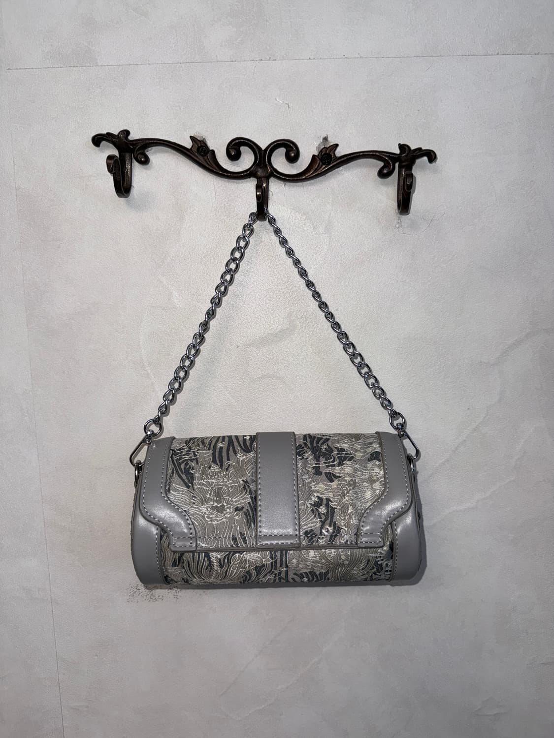 Silver gray oriental mini chain 숄더백 상품이미지4