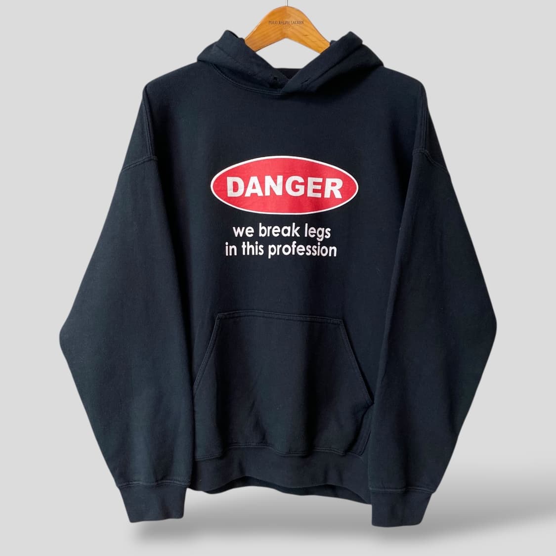 (L)길단 DANGER 프린팅 후드티셔츠 상품이미지1