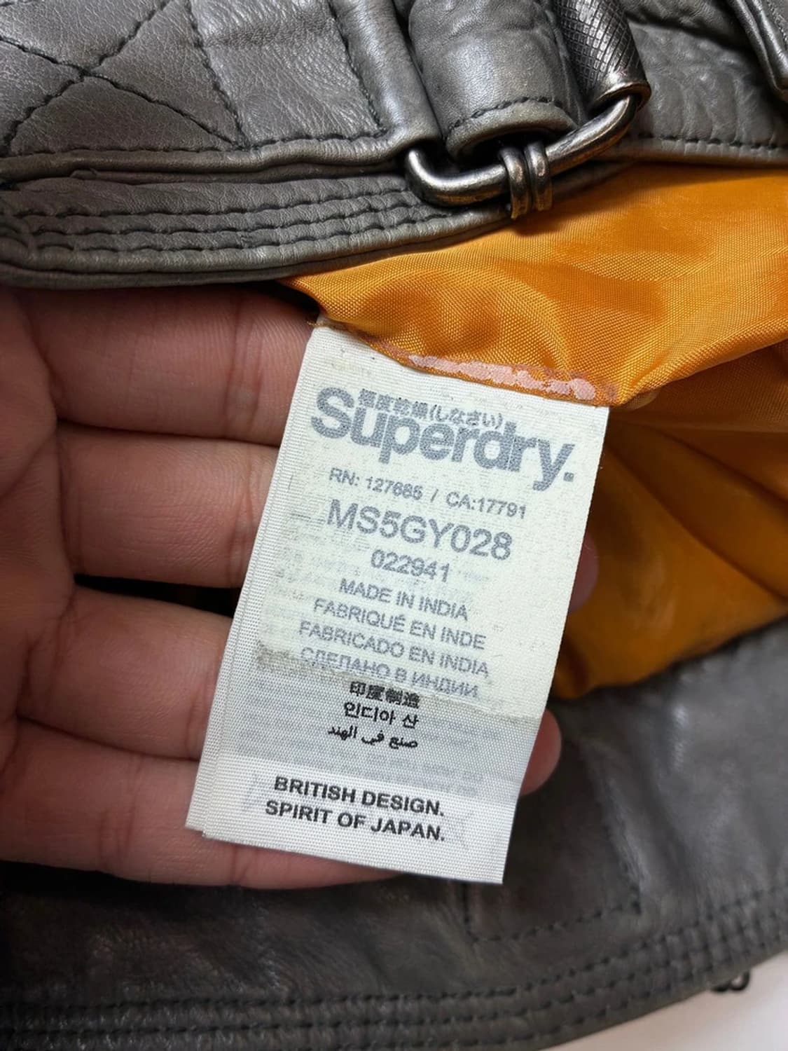 슈퍼드라이 00's 소가죽 유틸리티 하이넥 소가죽 자켓 PN8672 상품이미지9