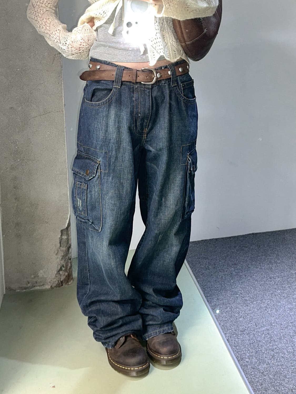 vintage denim cargo pants 상품이미지2