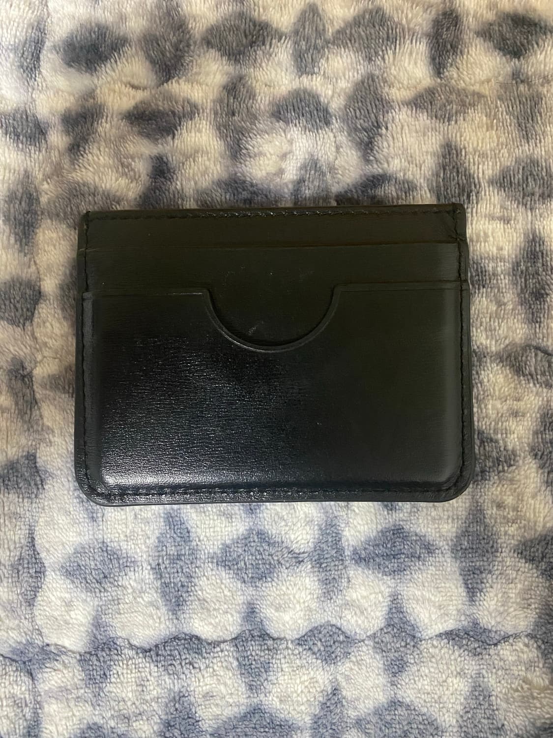 아미 하트 로고 레더 카드 홀더 블랙 상품이미지3