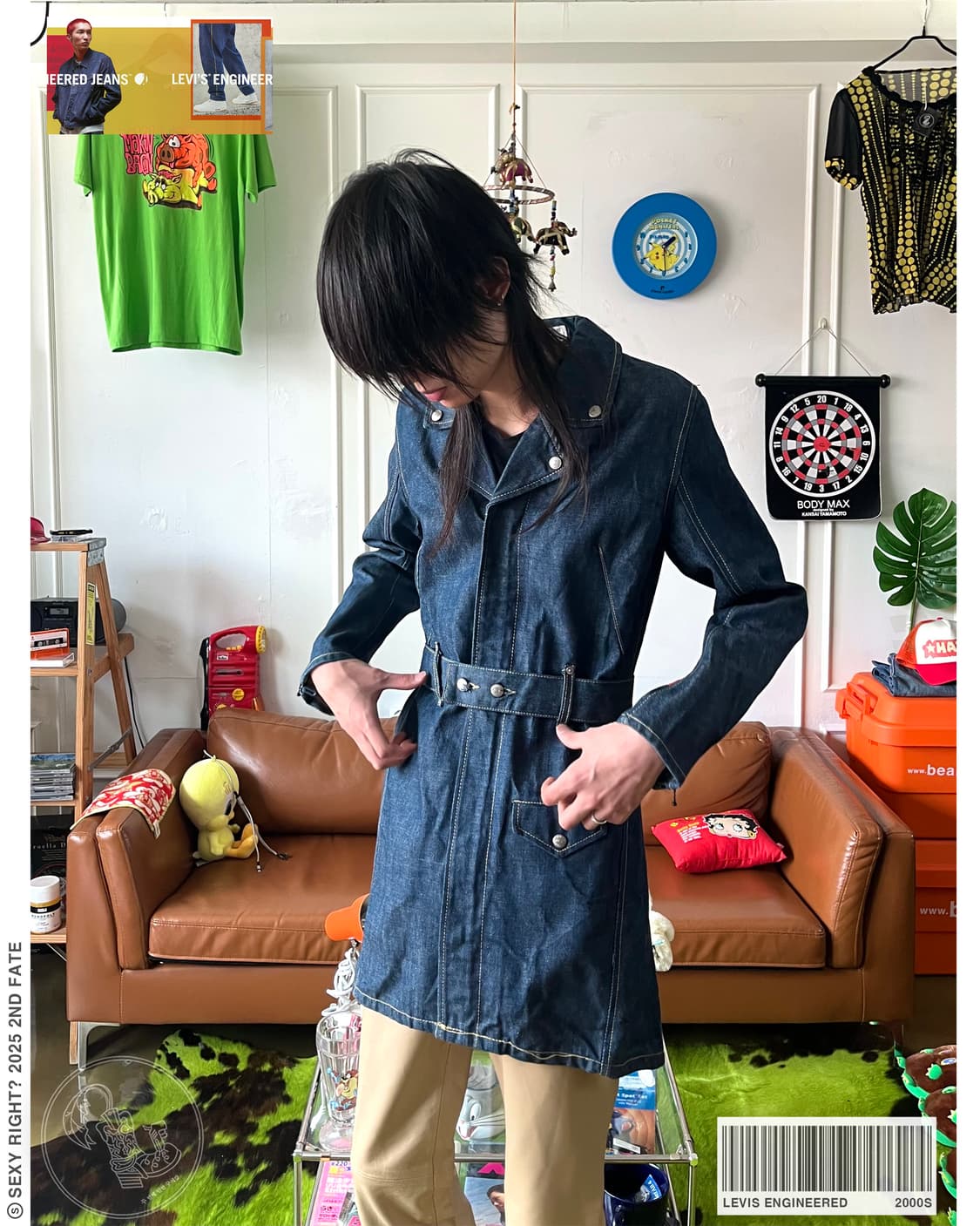 00's Levi's ENGINEERED JEANS Denim Coat 상품이미지1