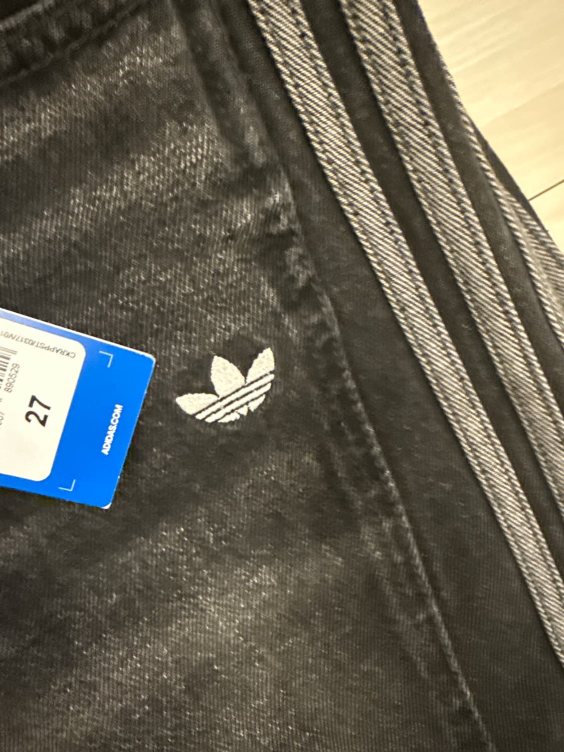 교환)아디다스 루즈 데님 와이드핏 흑청 27 -> 28 or 29 교환 상품이미지1