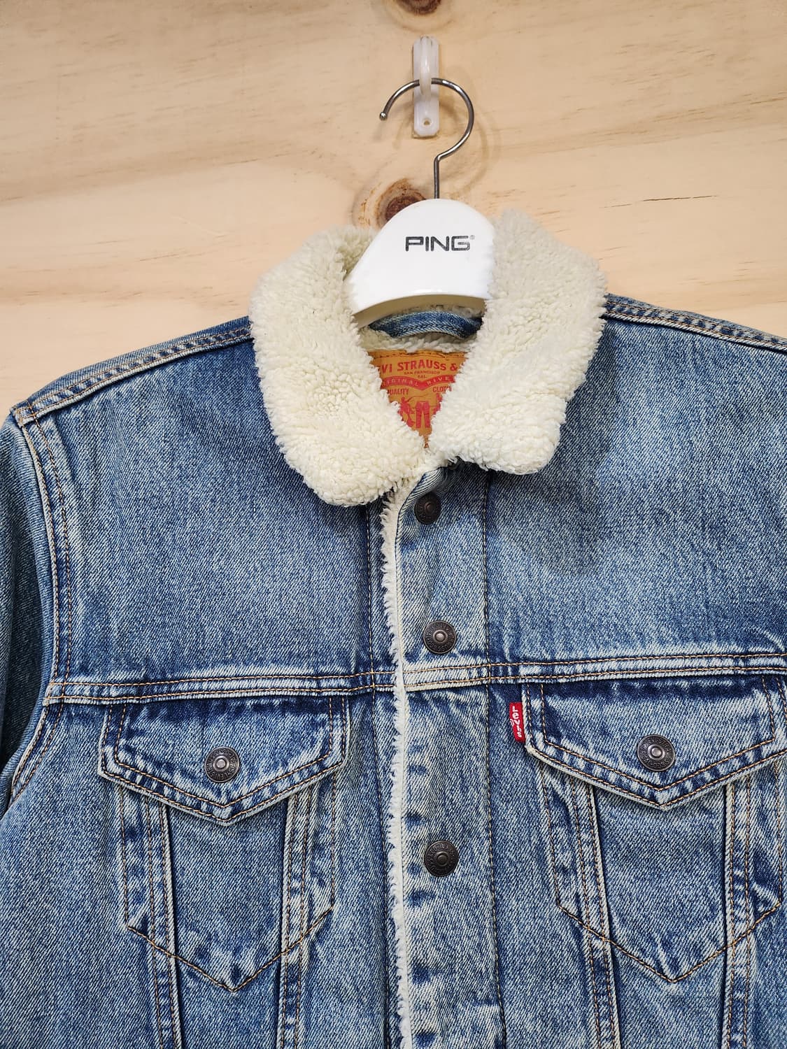 692) 리바이스 데님 양모 카라 자켓 상품이미지4