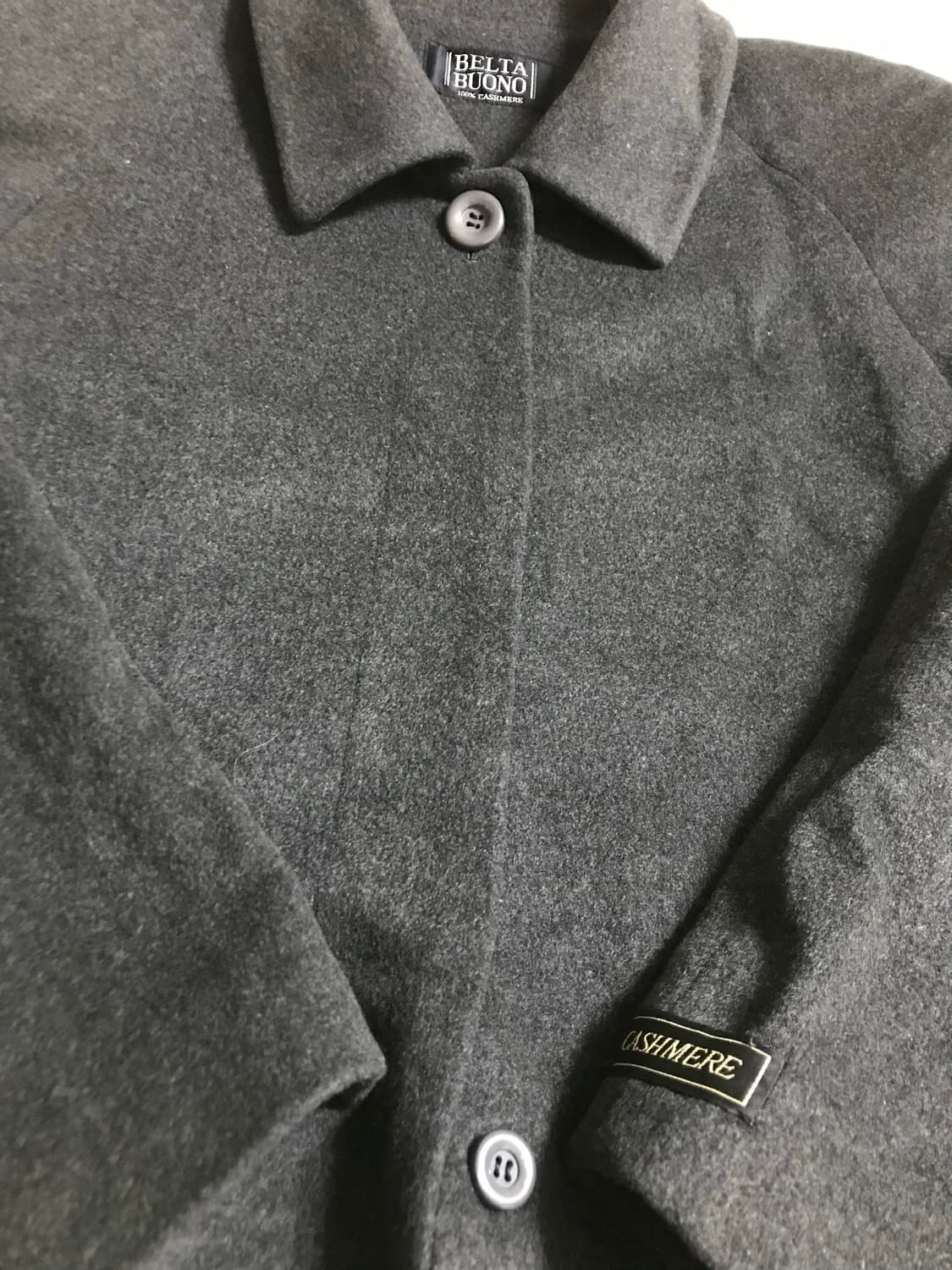 빈티지 캐시미어100 코트 상품이미지4