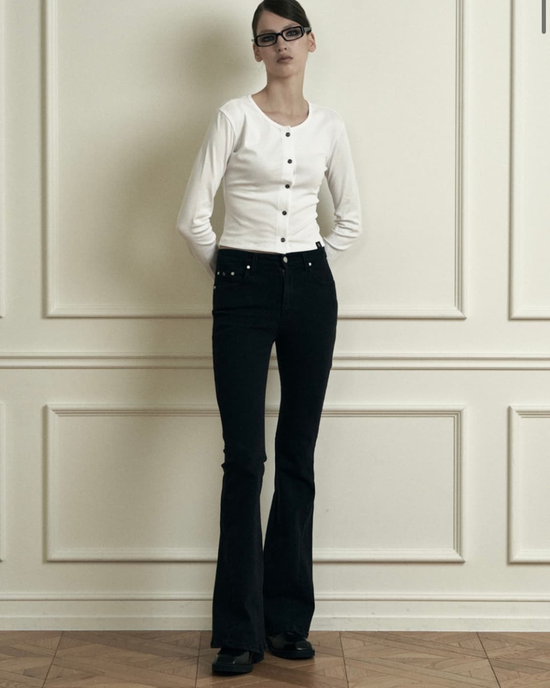 시너진 플레인 데님 블랙 팬츠s 상품이미지2