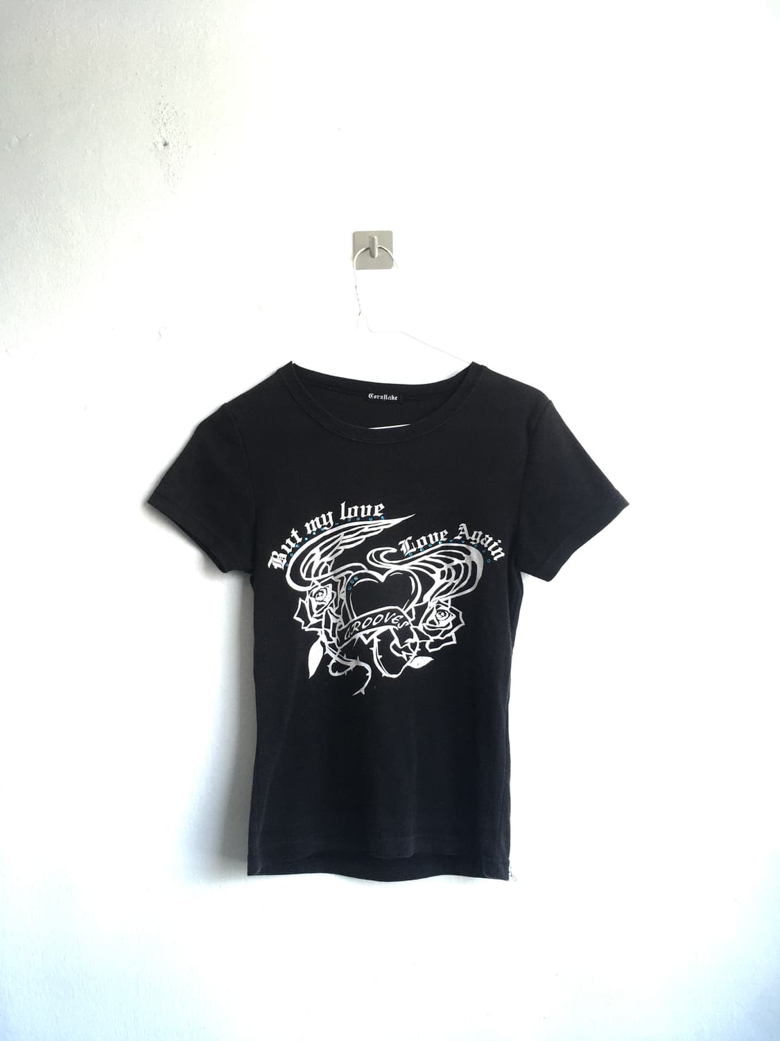jpn vintage punk beads printing t shirt 상품이미지4