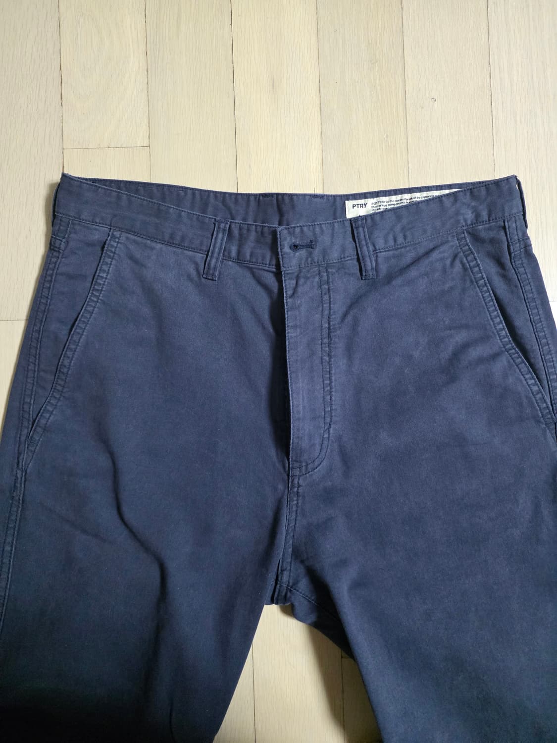 포터리 가먼트 워시드 팬츠 다크네이비 상품이미지3