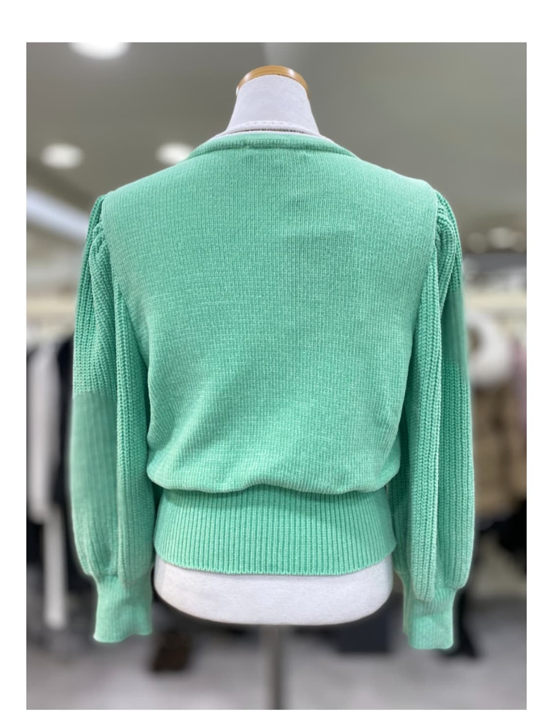 (새상품)에고이스트 볼륨소매 케이블니트55 상품이미지8