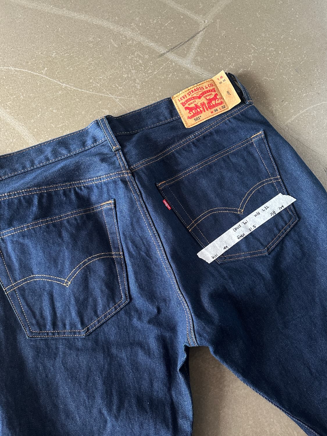 Levi’s 501 데님 팬츠 W36 L32 상품이미지2