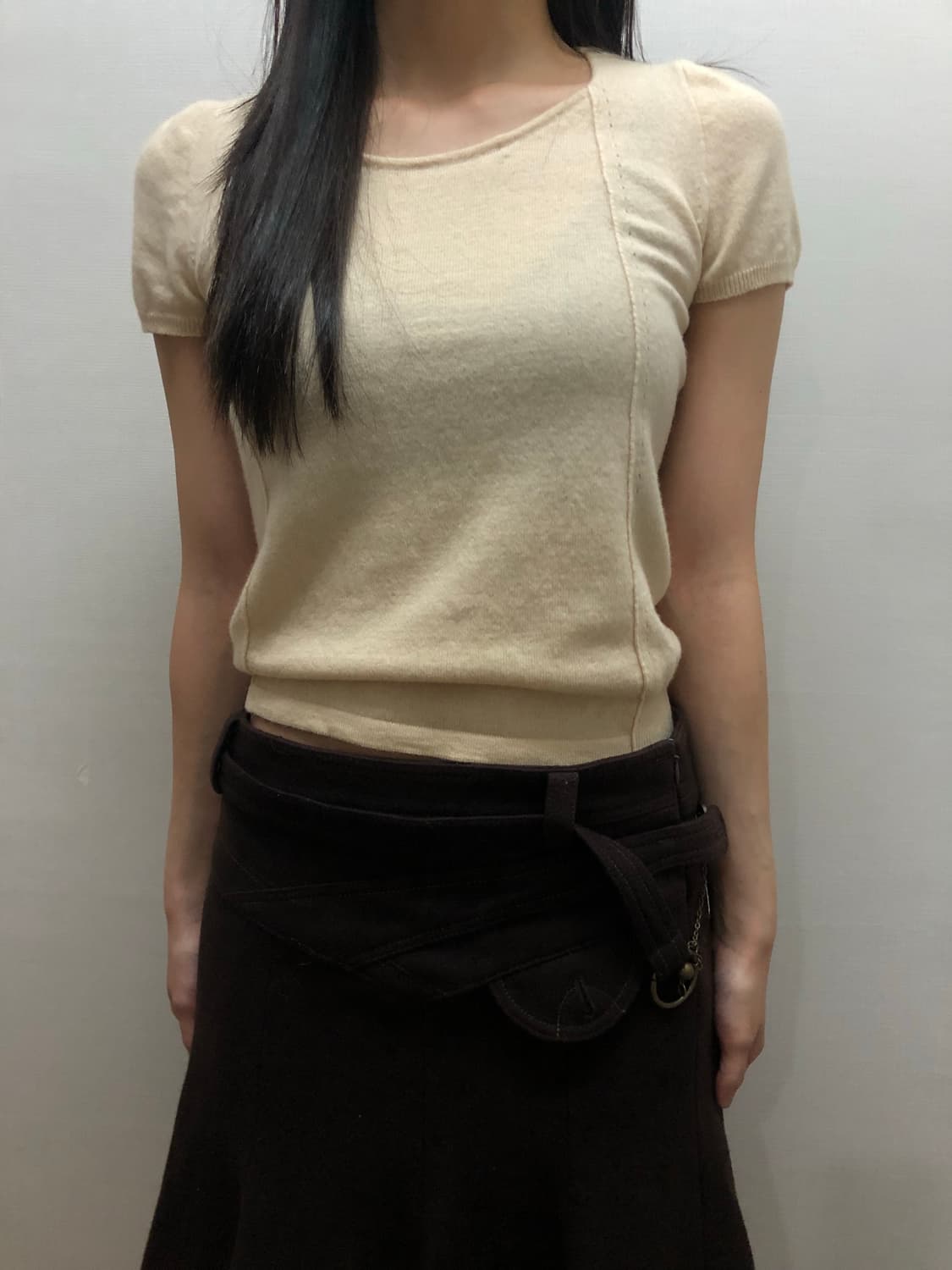 빈티지 베이지 니트 상품이미지1