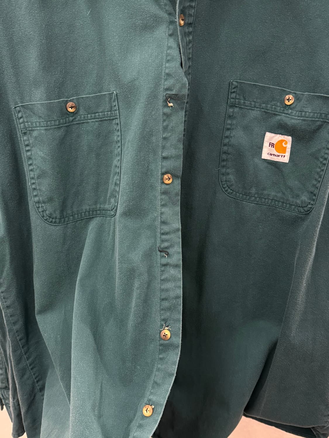 carhartt 칼하트 긴팔 워크 셔츠 그린 XL 상품이미지5
