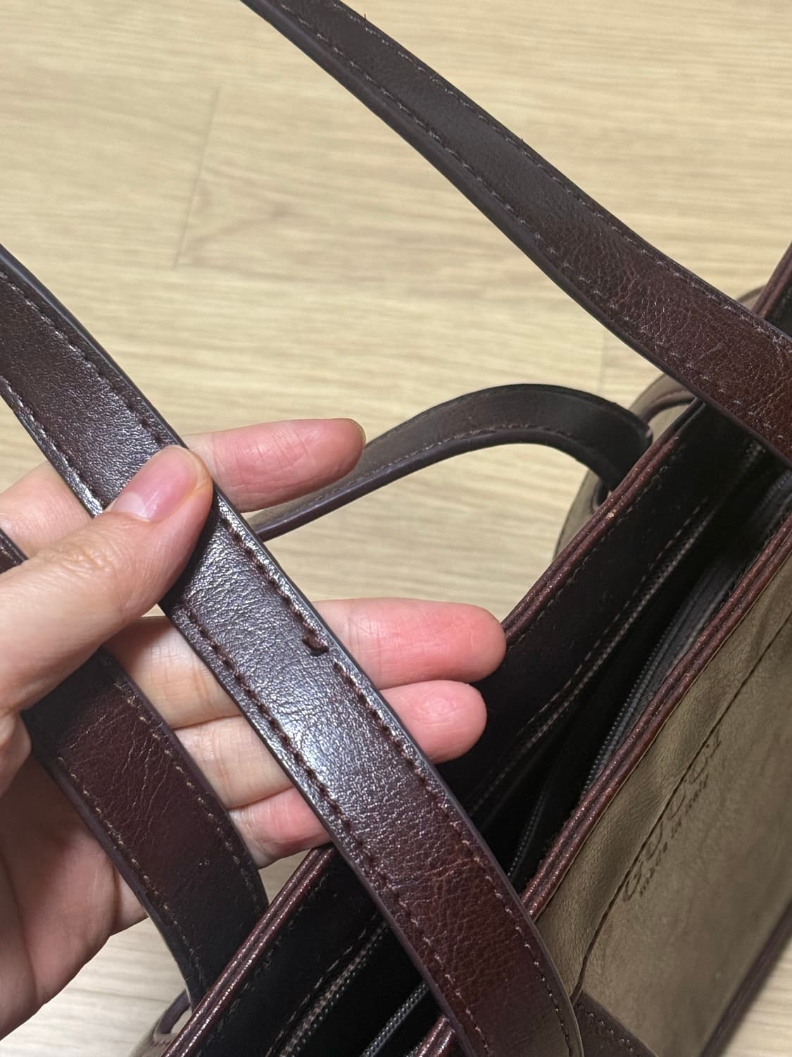 (반택포) 빈티지 브라운 숄더백 상품이미지5